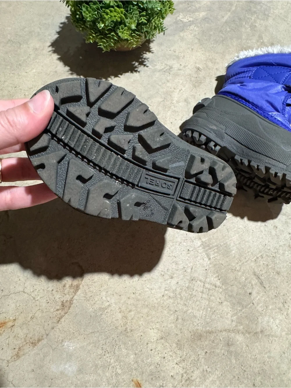 Sorel Blue Toddler Snow Boots Unisex Size 6 Cozy Winter Waterproof